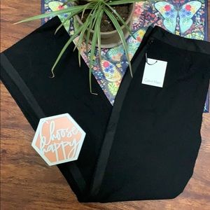 NWT Calvin Klein Black Tuxedo Pants, sz 6